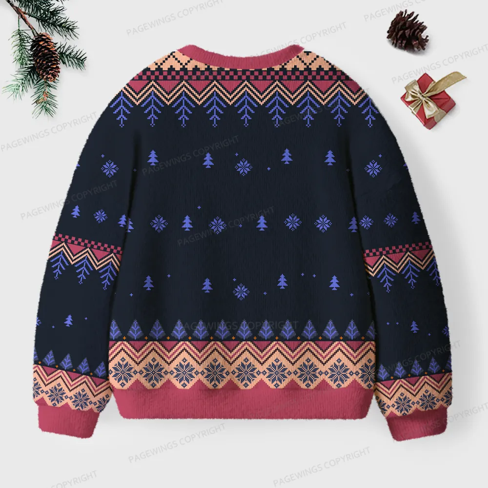 Pagewings Goddammit, Donut Unisex Ugly Knit Sweatshirt