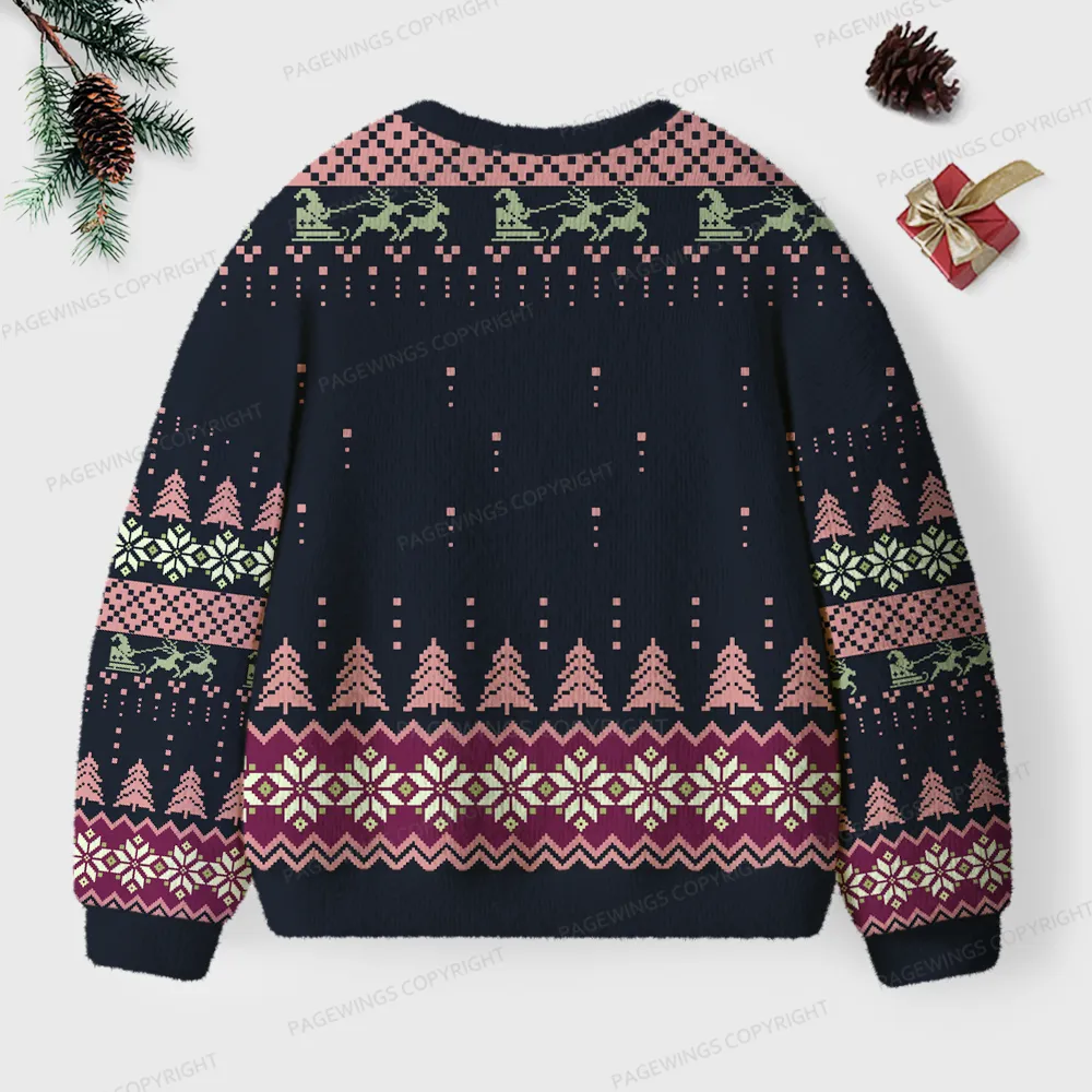Pagewings Slow Down Enjoy Life Unisex Ugly Knit Sweatshirt