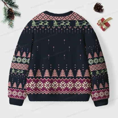 Pagewings Slow Down Enjoy Life Unisex Ugly Knit Sweatshirt