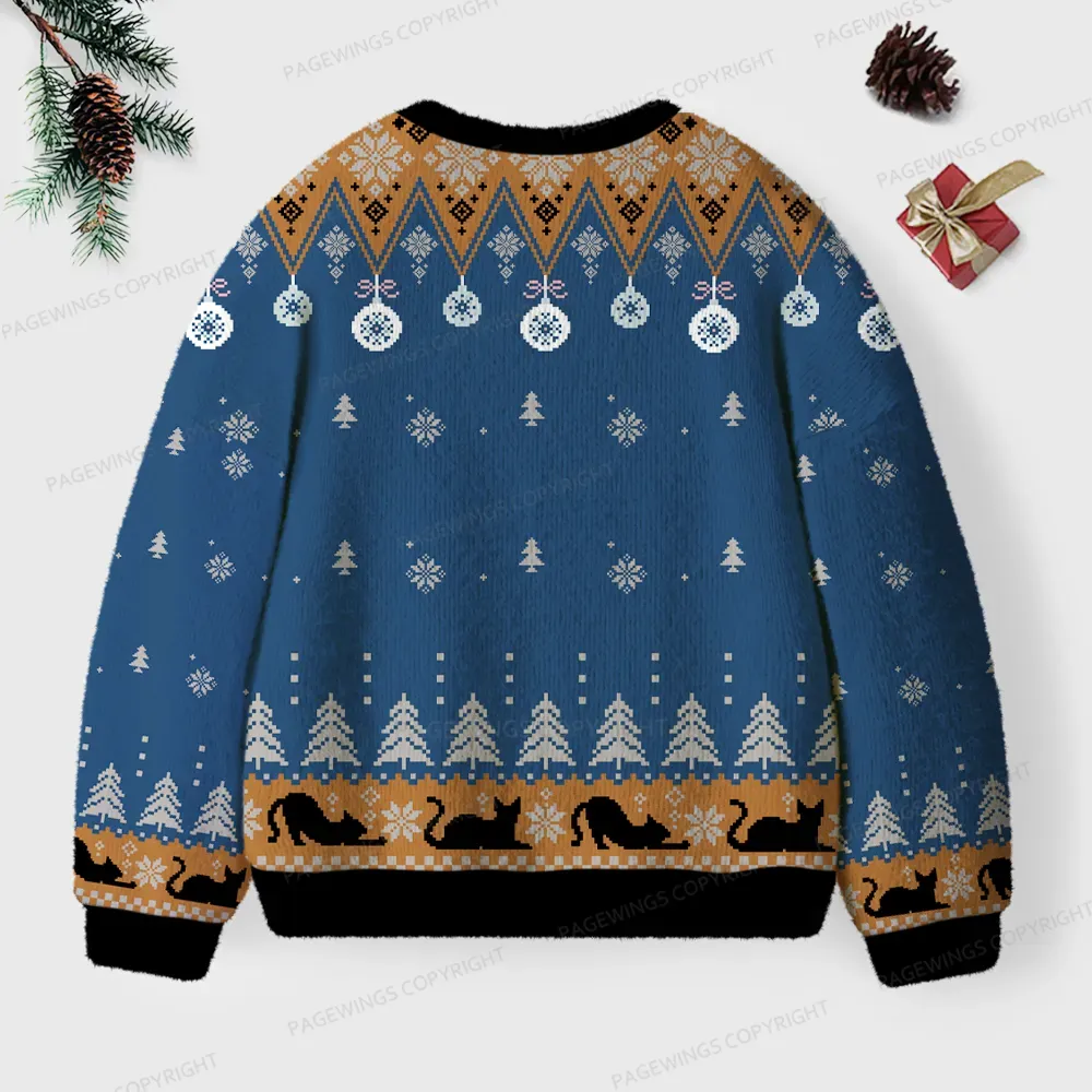 Pagewings I Think A Lot Of My Problems Would Be Solved If I Had A Dragon Unisex Ugly Knit Sweatshirt