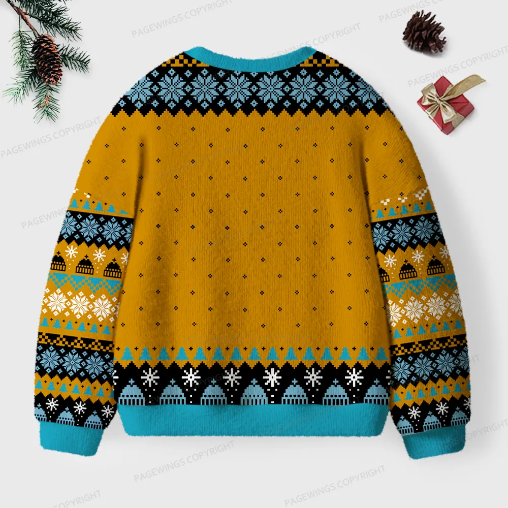 Pagewings You Haven't Read That Book Yet Unisex Ugly Knit Sweatshirt
