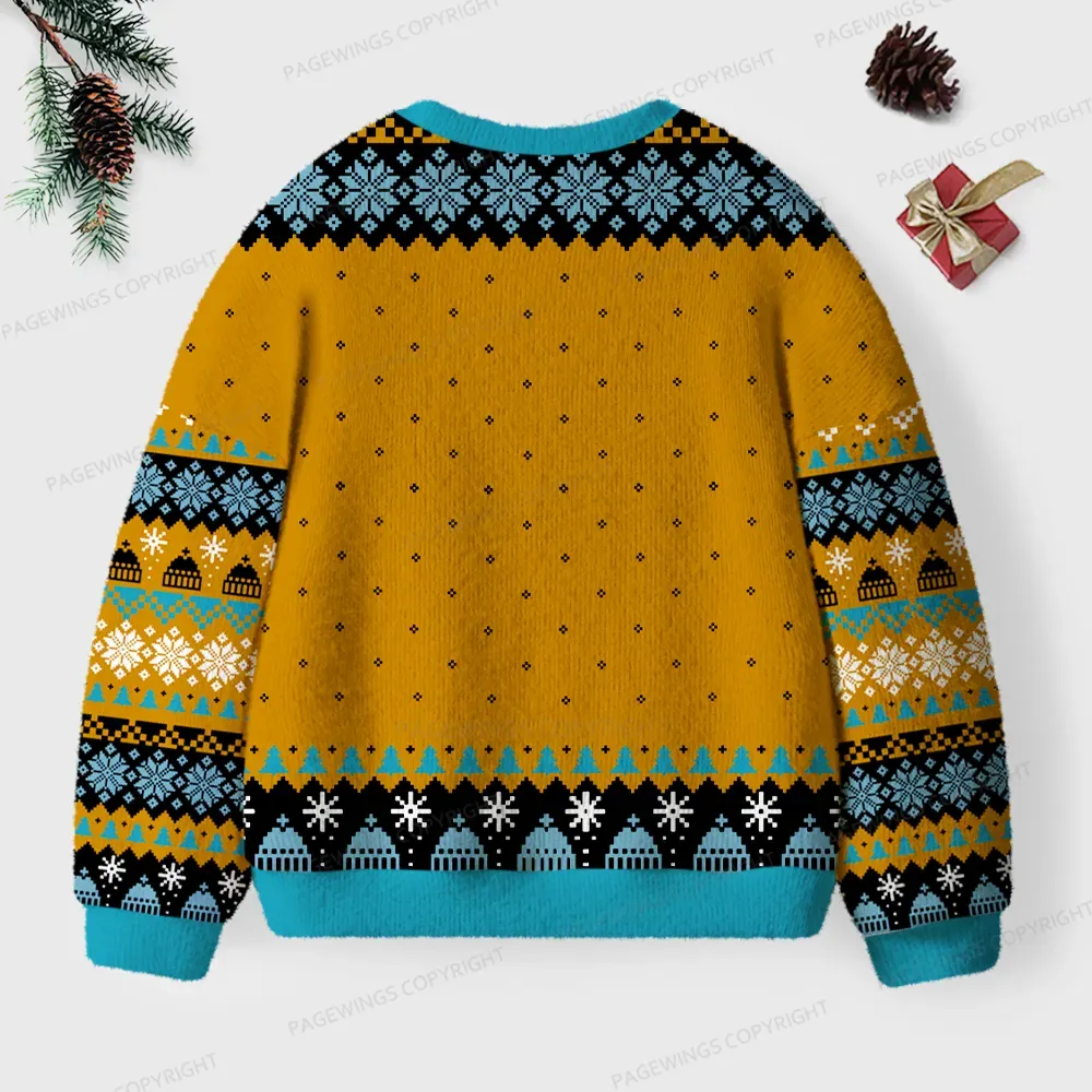 Pagewings You Haven't Read That Book Yet Unisex Ugly Knit Sweatshirt