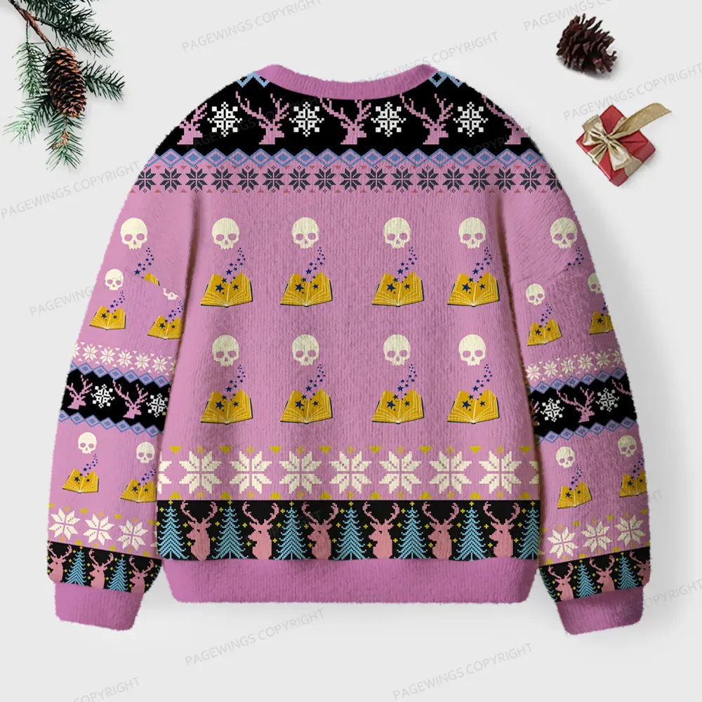 Pagewings The Bookworm Unisex Ugly Knit Sweatshirt