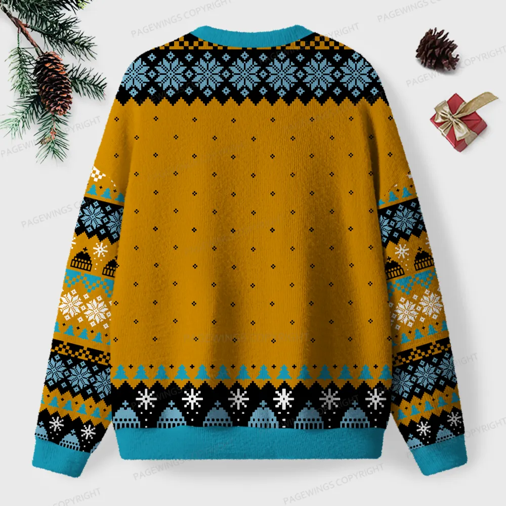 Pagewings You Haven't Read That Book Yet Unisex Ugly Knit Sweatshirt