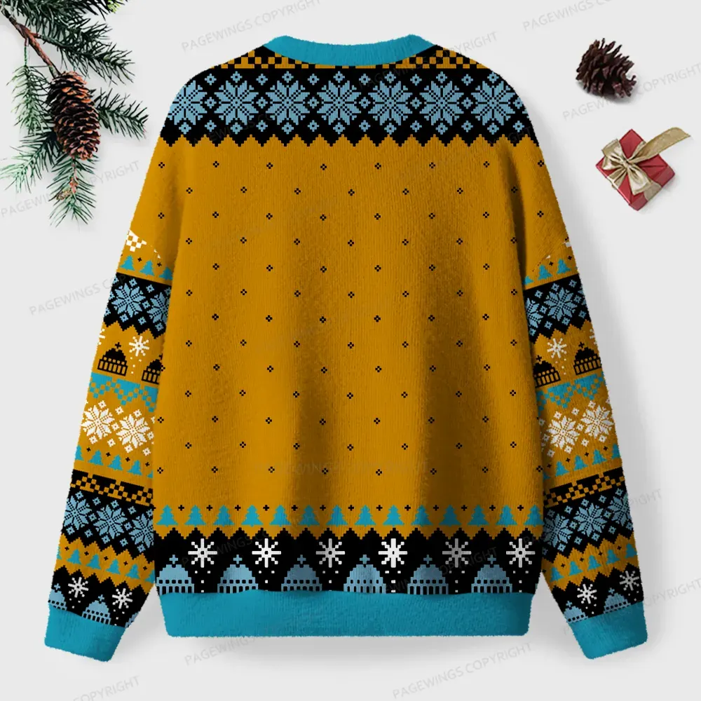 Pagewings You Haven't Read That Book Yet Unisex Ugly Knit Sweatshirt