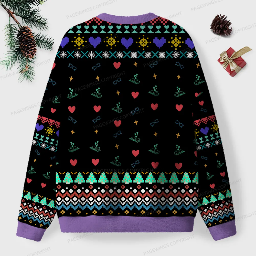 Pagewings I Love Whoever The F*ck You Want Unisex Ugly Knit Sweatshirt