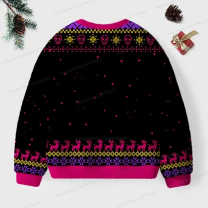 Pagewings God Dammit Donut Unisex Ugly Knit Sweatshirt