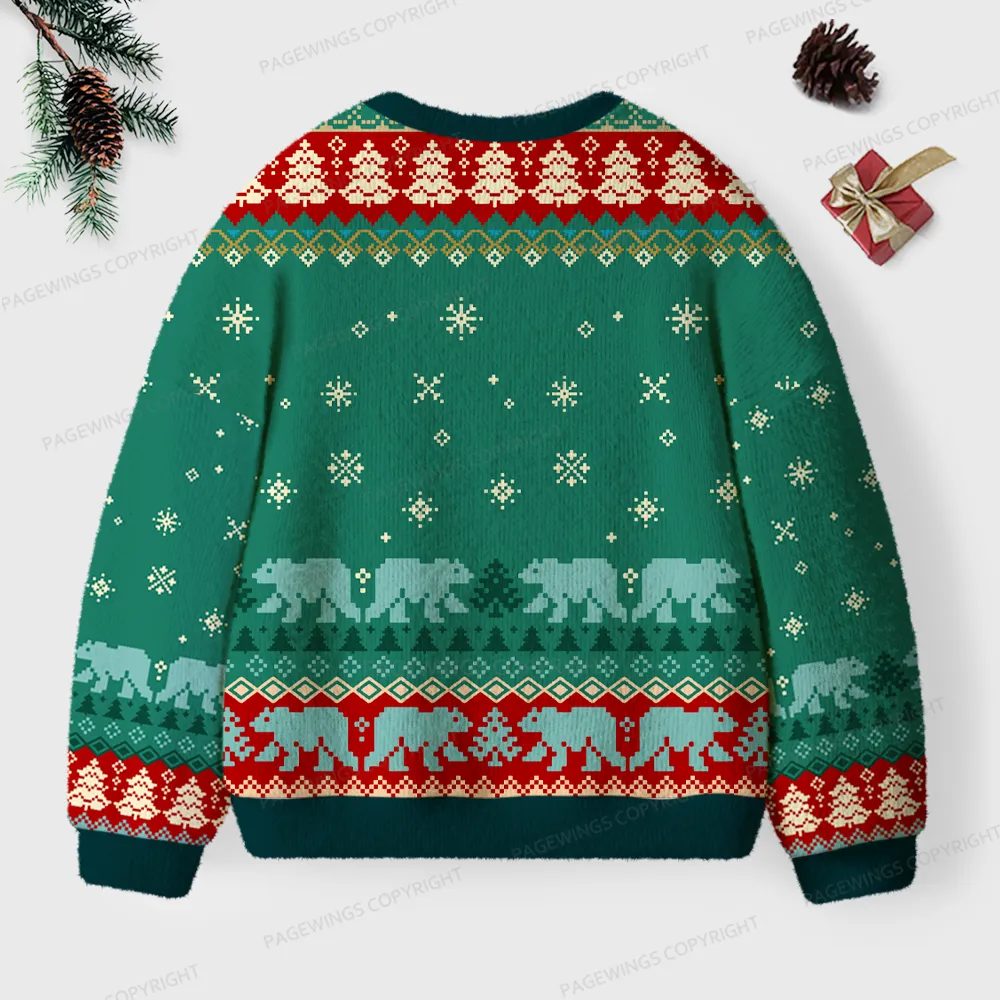 Pagewings North Pole Book Club Unisex Ugly Knit Sweatshirt