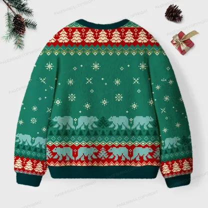 Pagewings North Pole Book Club Unisex Ugly Knit Sweatshirt