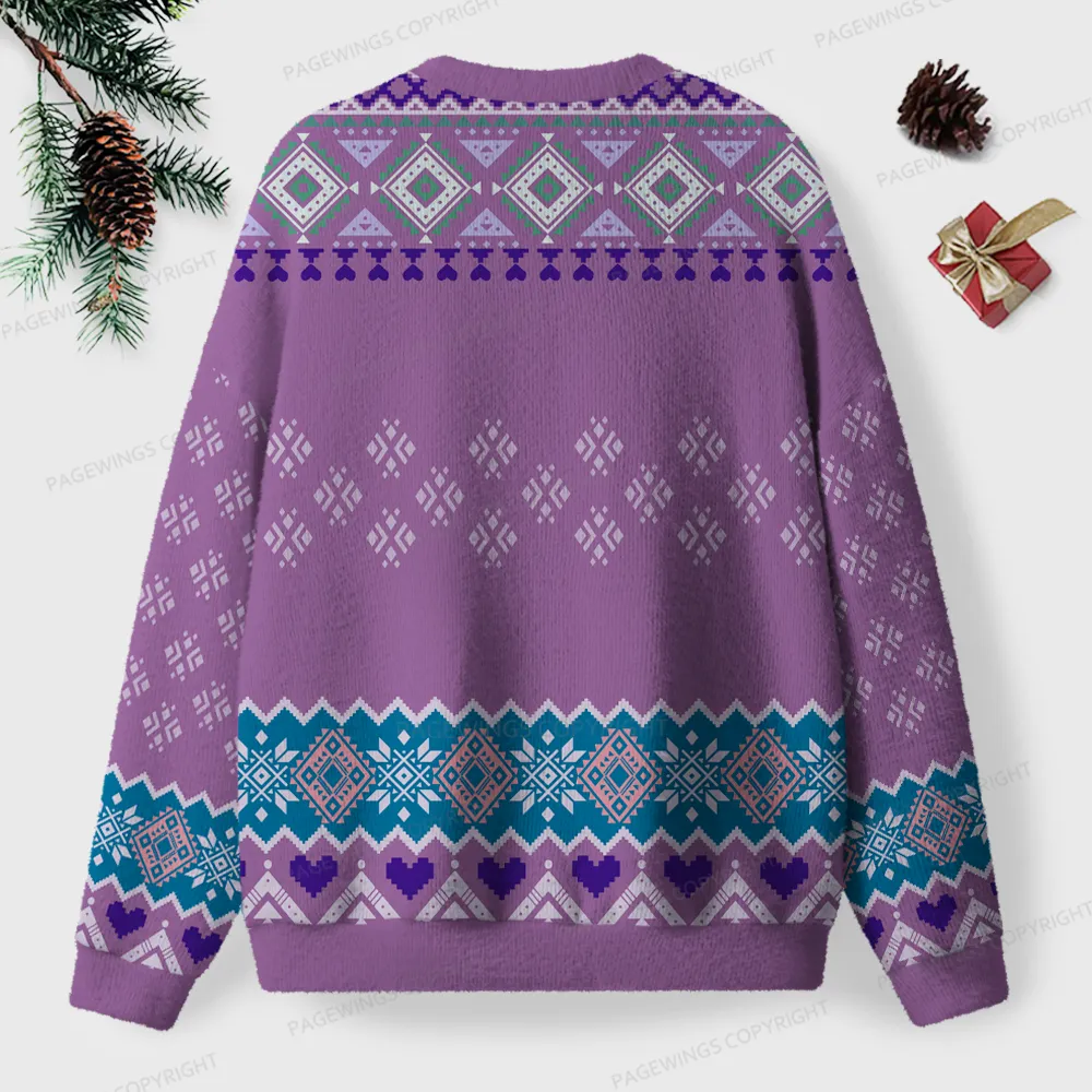 Pagewings Read Banned Books Unisex Ugly Knit Sweatshirt