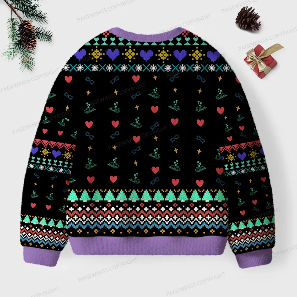 Pagewings I Love Whoever The F*ck You Want Unisex Ugly Knit Sweatshirt