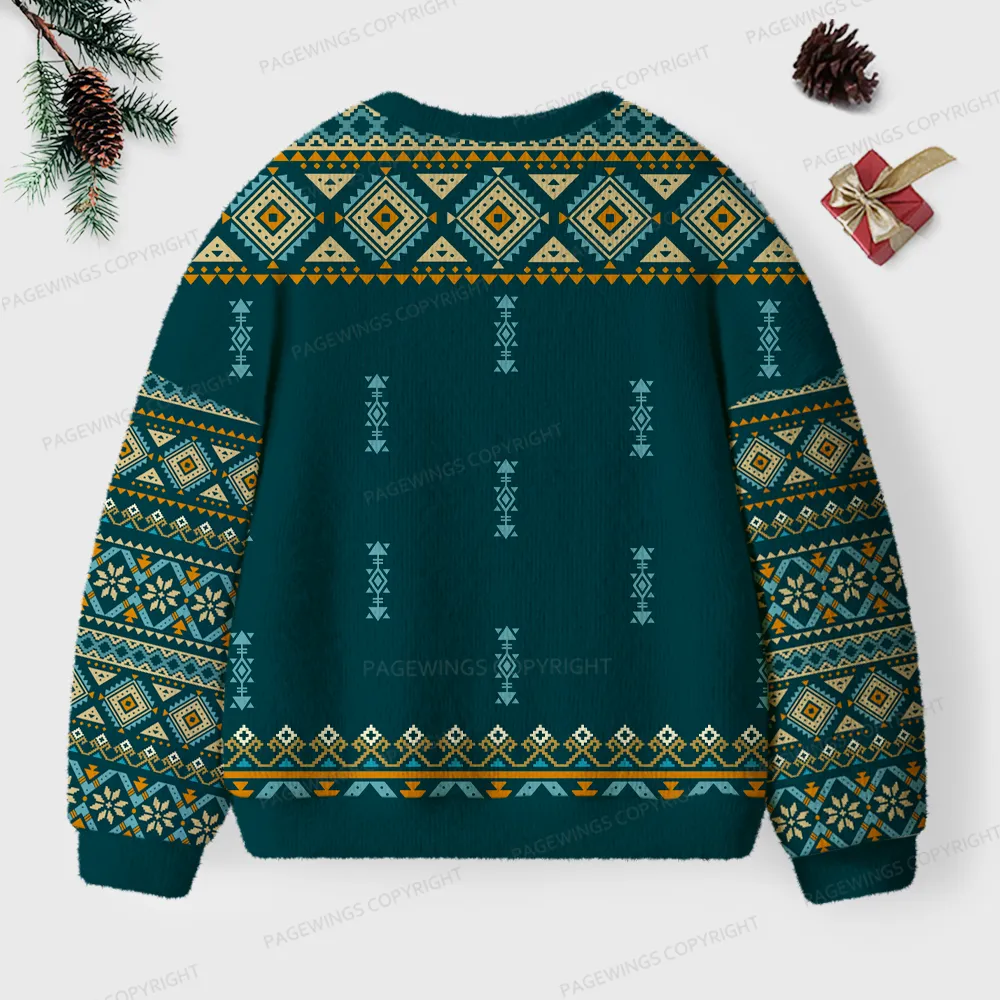 Pagewings Murderbot Unisex Ugly Knit Sweatshirt