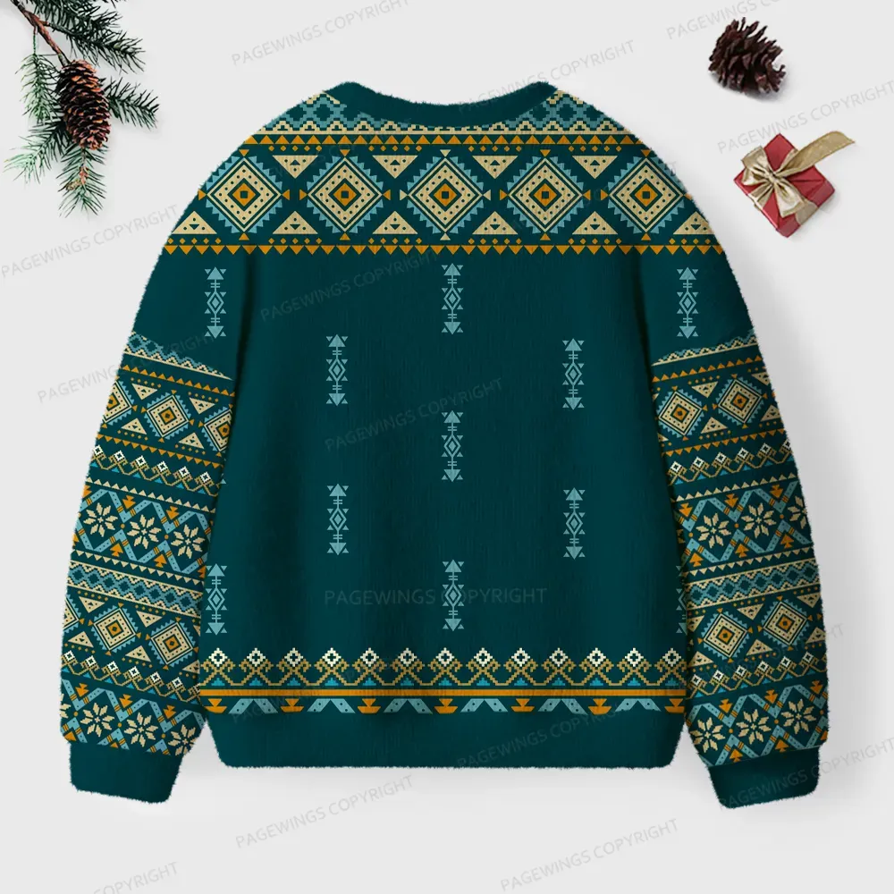 Pagewings Murderbot Unisex Ugly Knit Sweatshirt