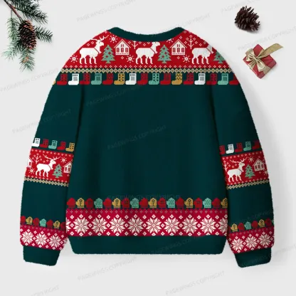 Pagewings All I Want For Christmas Is More Books Unisex Ugly Knit Sweatshirt