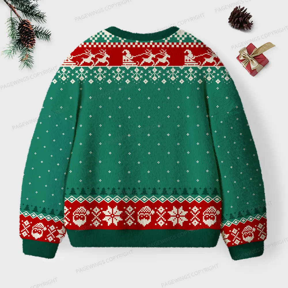 Pagewings I’m Booked Unisex Ugly Knit Sweatshirt