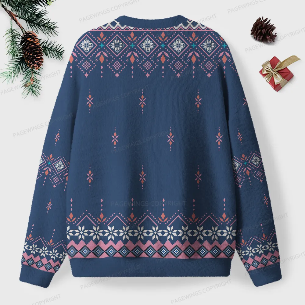 Pagewings God Dammit Donut Unisex Ugly Knit Sweatshirt