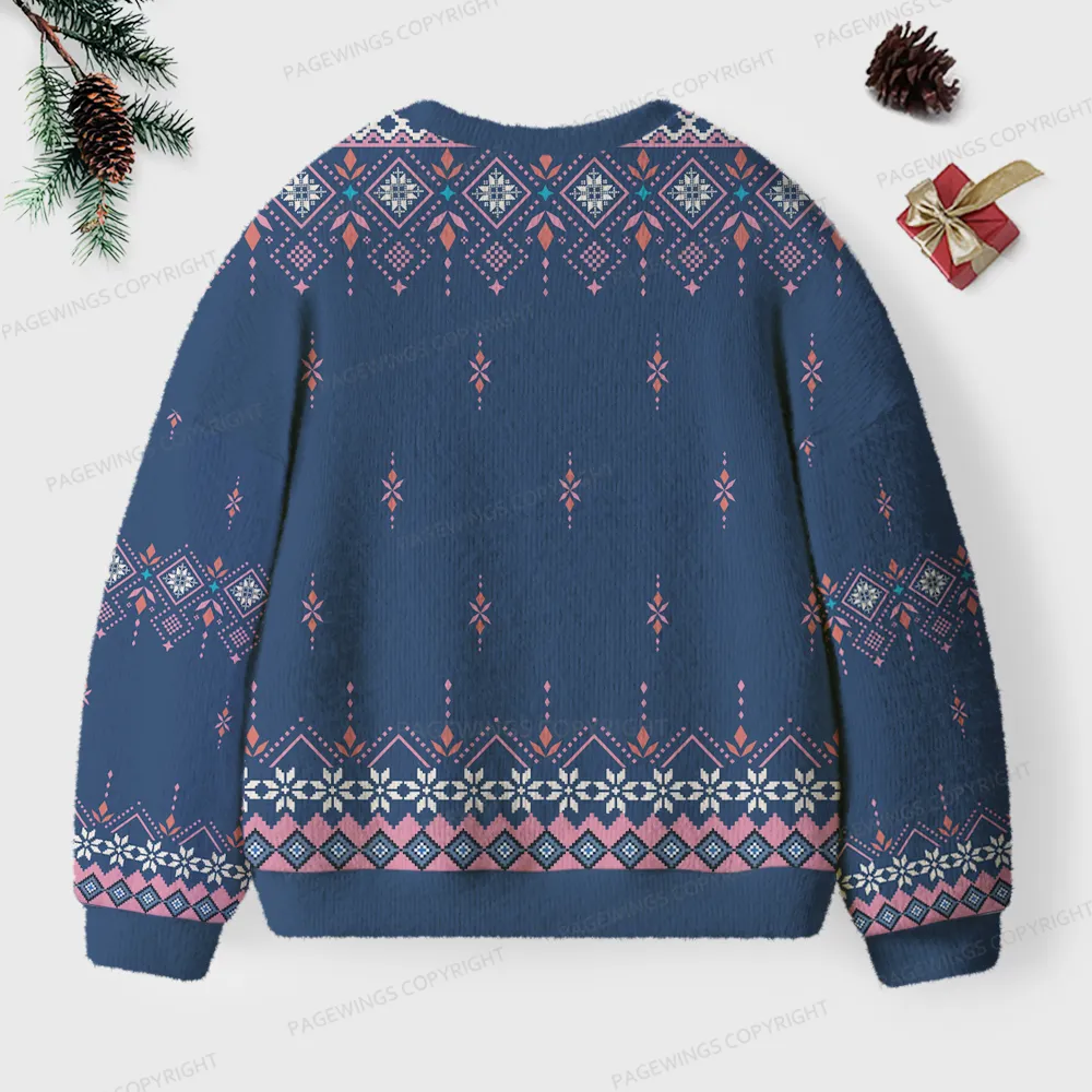 Pagewings God Dammit Donut Unisex Ugly Knit Sweatshirt