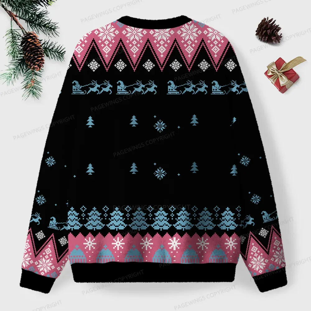 Pagewings Public Parks Libraries Education Broadcasting Unisex Ugly Knit Sweatshirt