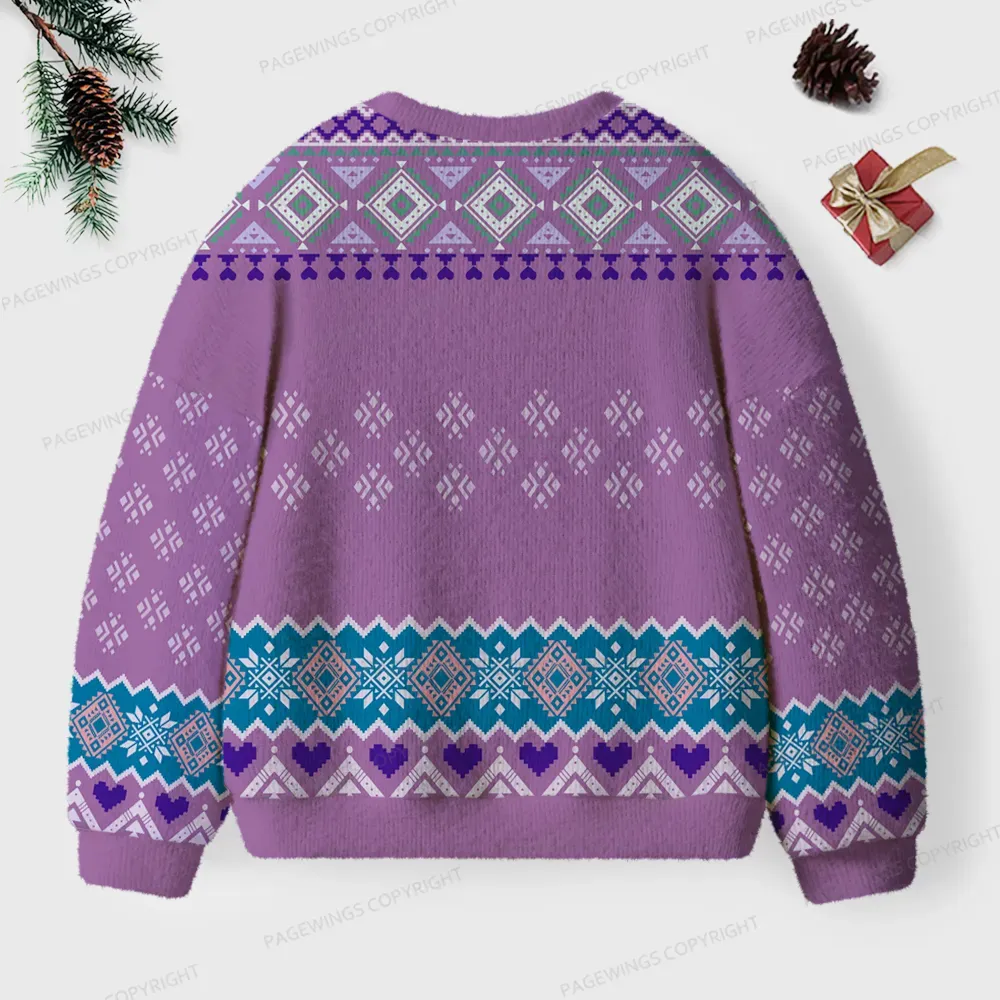 Pagewings Read Banned Books Unisex Ugly Knit Sweatshirt
