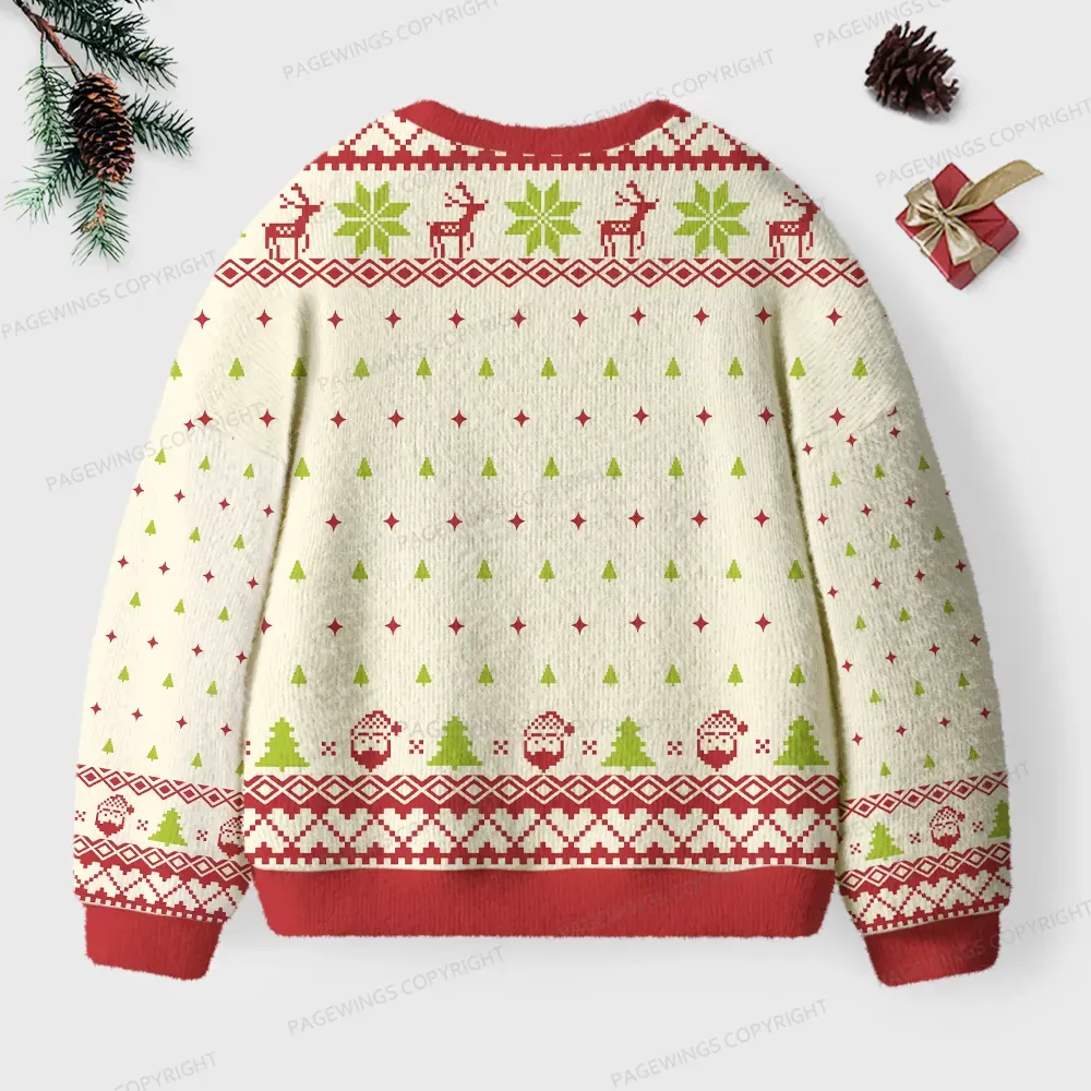 Pagewings Frog And Toad Unisex Ugly Knit Sweatshirt