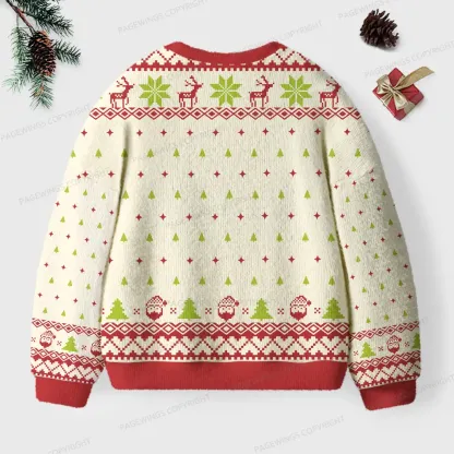 Pagewings Frog And Toad Unisex Ugly Knit Sweatshirt