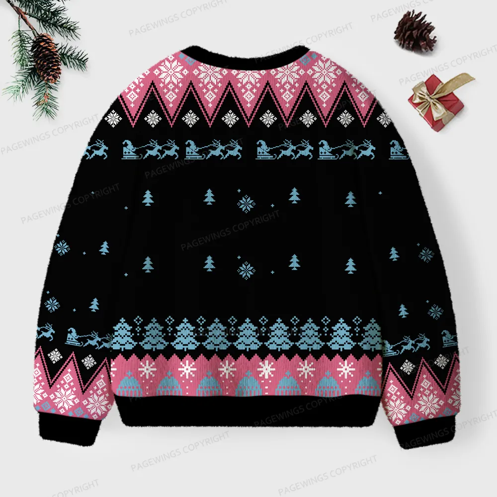 Pagewings Public Parks Libraries Education Broadcasting Unisex Ugly Knit Sweatshirt