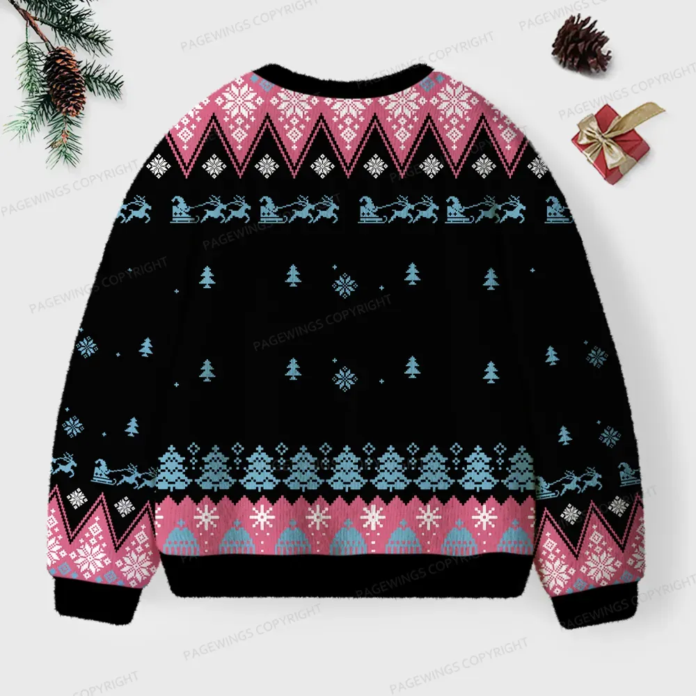 Pagewings Public Parks Libraries Education Broadcasting Unisex Ugly Knit Sweatshirt