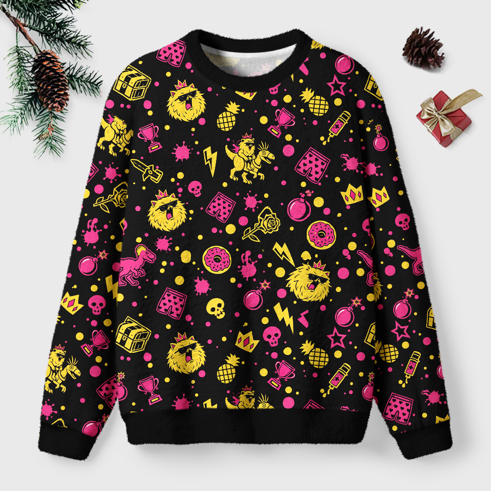 Pagewings Sci Fi Book Lover Unisex Ugly Light Knit Sweatshirt