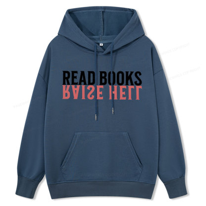 Pagewings Raise Hell Read Books  Unisex Classic Hoodie