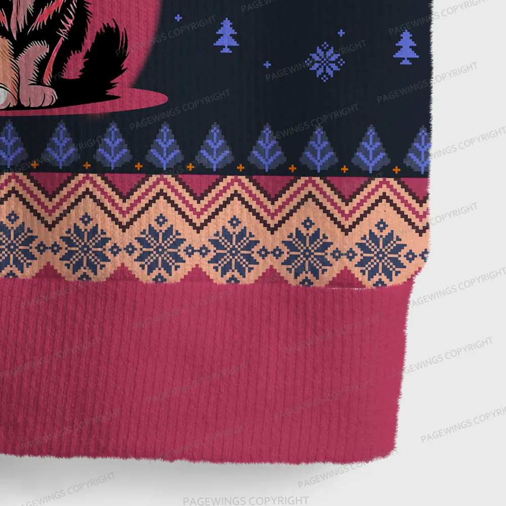 Pagewings Sci-Fi Book Lover Unisex V-Neck Ugly Knit Vest