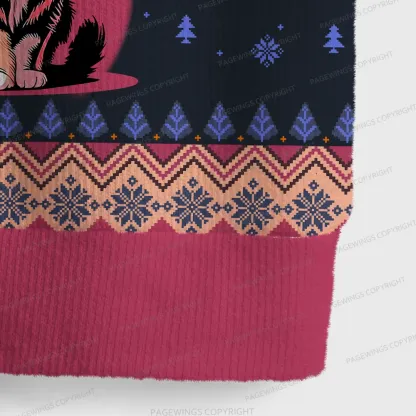 Pagewings Sci-Fi Book Lover Unisex V-Neck Ugly Knit Vest