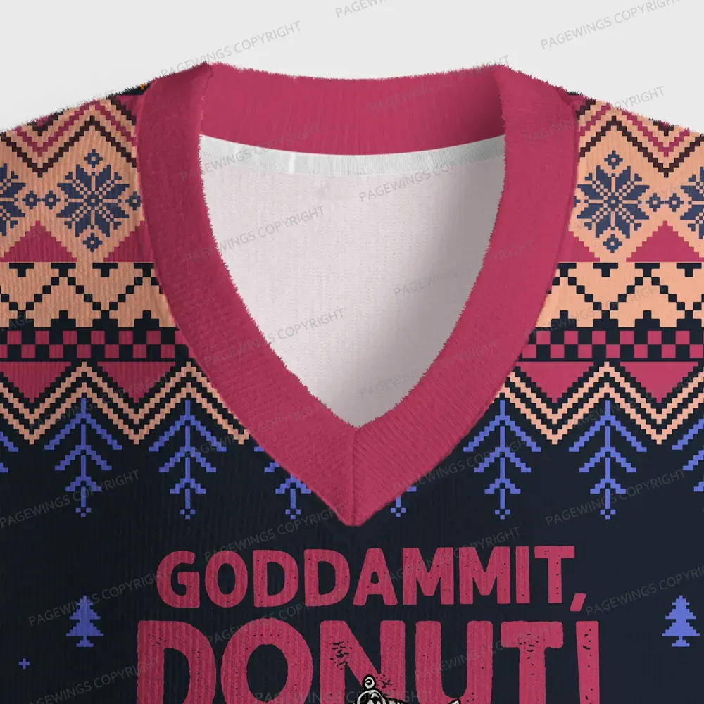 Pagewings Sci-Fi Book Lover Unisex V-Neck Ugly Knit Vest