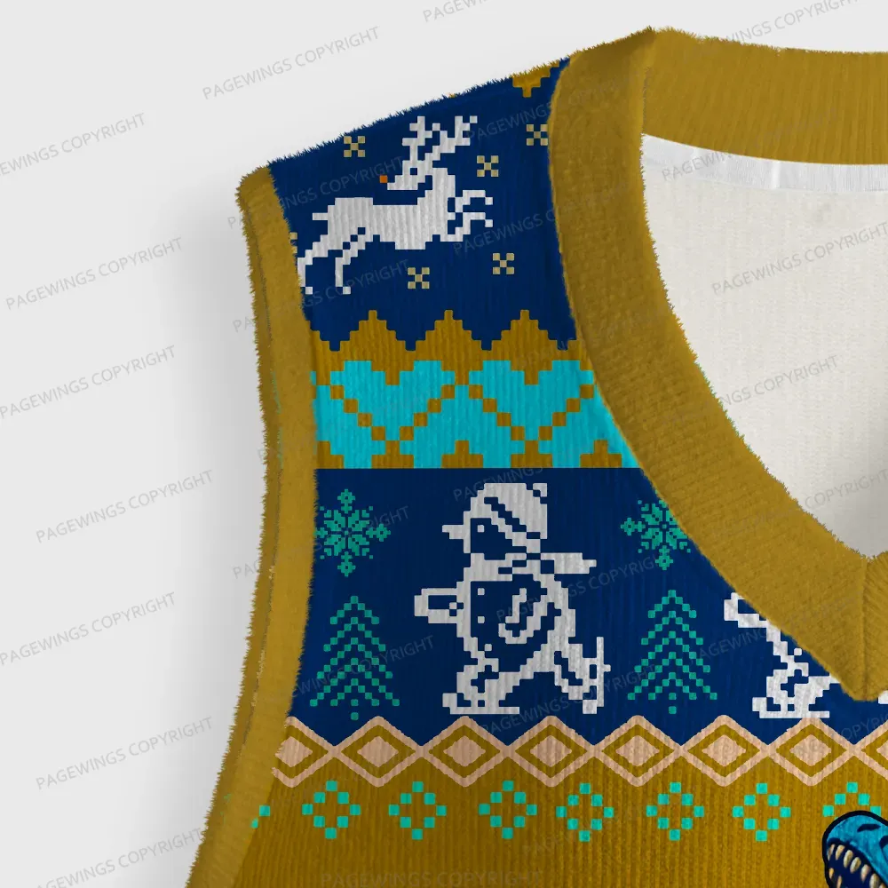 Pagewings Mongo Is Appalled Unisex V-Neck Ugly Knit Vest