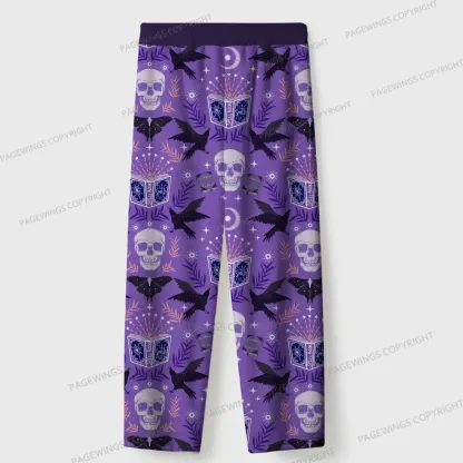 Pagewings Fantasy Reader Unisex Flannel Pajama Set