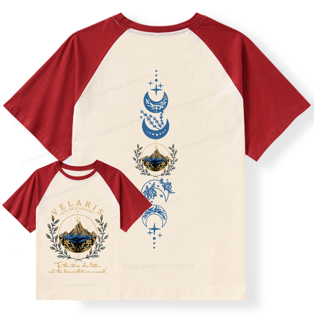 Pagewings Velaris City Of Starlight Raglan T-shirt