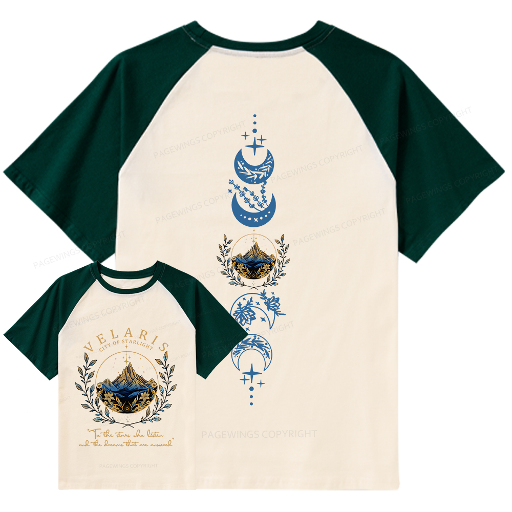 Pagewings Velaris City Of Starlight Raglan T-shirt