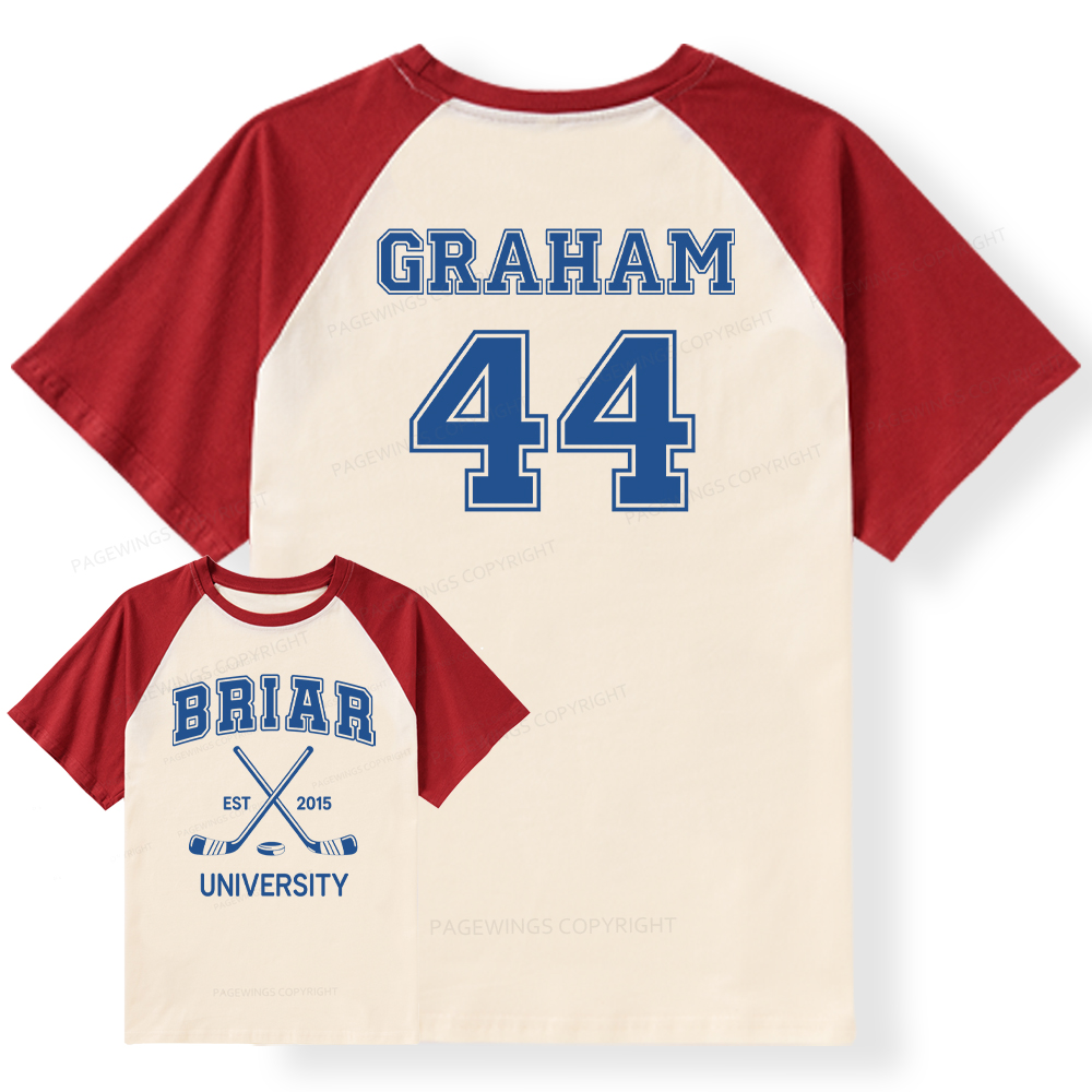 Pagewings Hockey Romance Raglan T-shirt