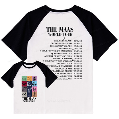 Pagewings World Tour Raglan T-shirt
