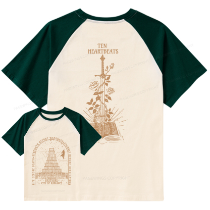 Pagewings Life Before Death Strength Before Weakness Raglan T-shirt