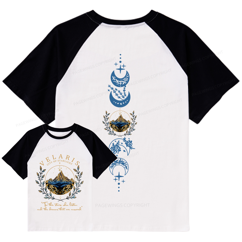 Pagewings Velaris City Of Starlight Raglan T-shirt