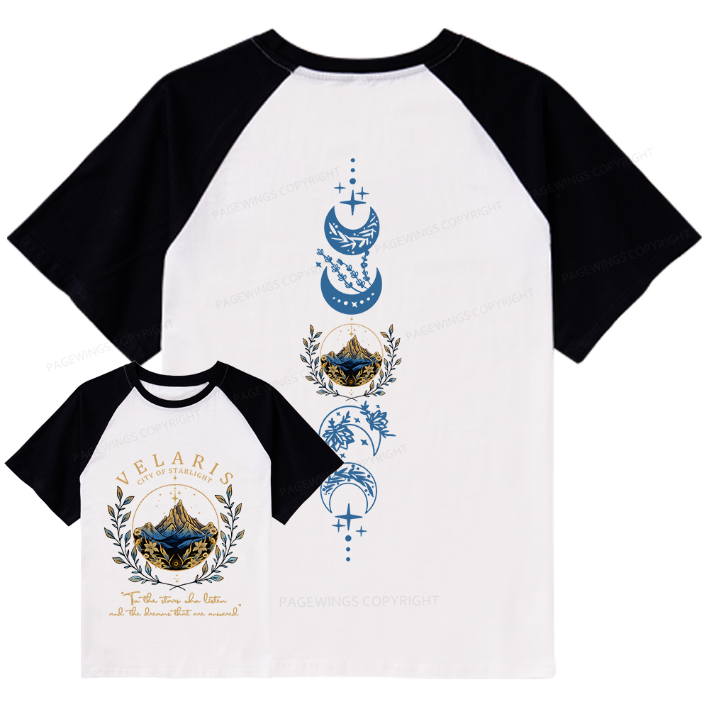 Pagewings Velaris City Of Starlight Raglan T-shirt