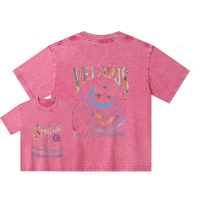 Pagewings Velaris City Of Starlight ACOTAR Two-Sided Unisex Kids Washed T-shirt