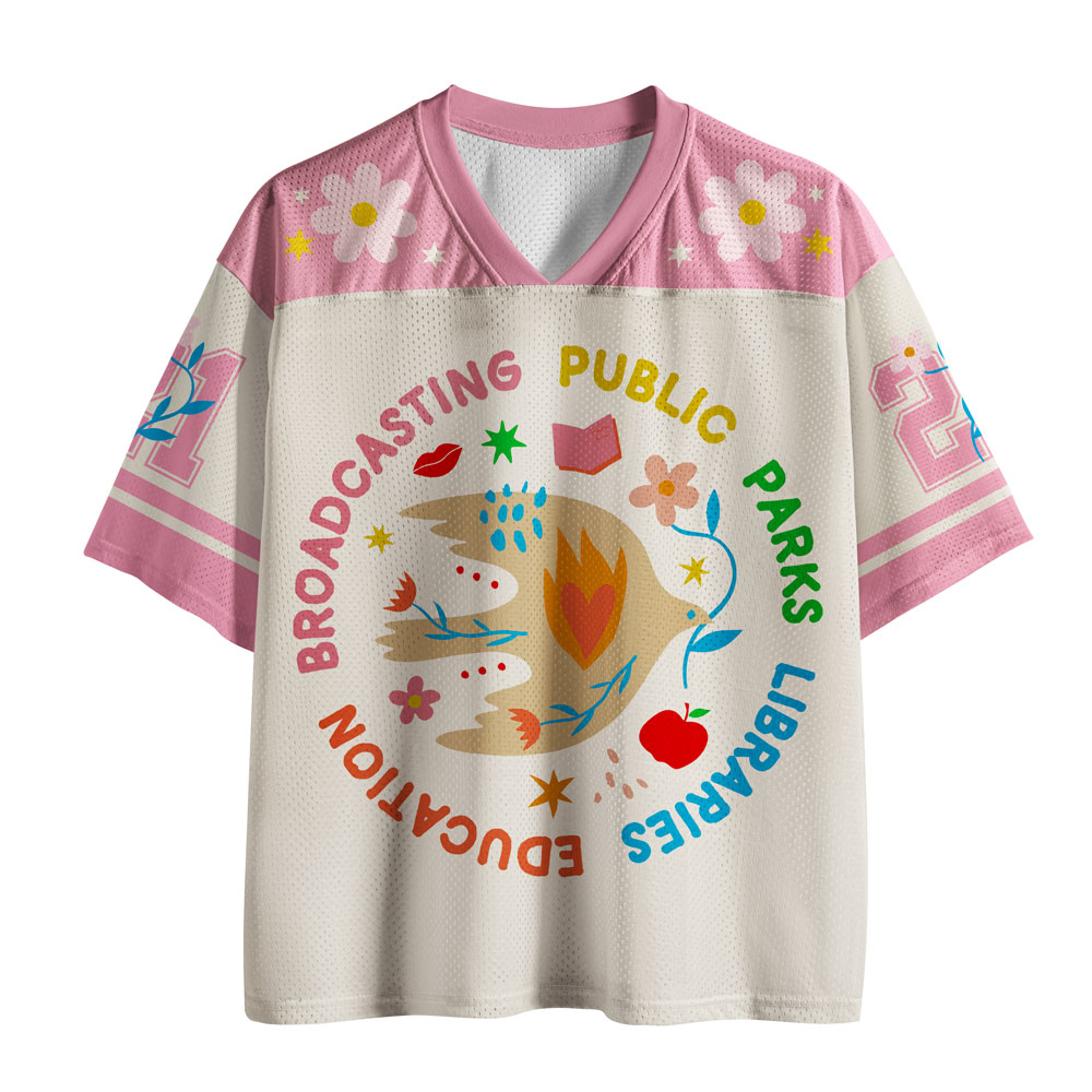 Pagewings Public Libraries Unisex Mesh Jersey