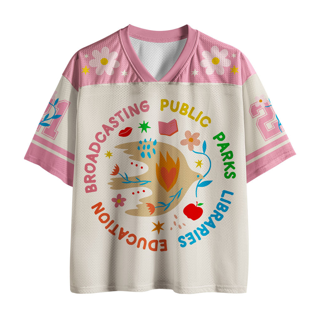 Pagewings Public Libraries Unisex Mesh Jersey