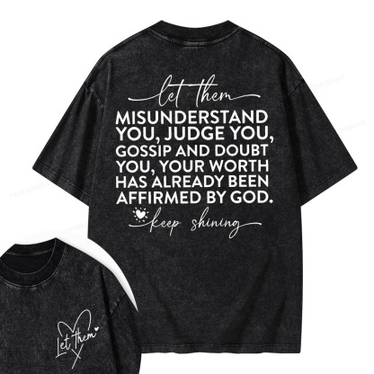 Pagewings Let Them Unisex Washed T-shirt
