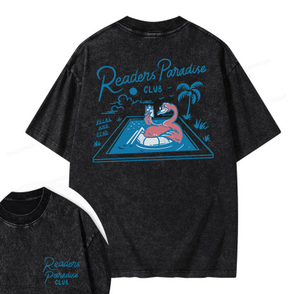 Pagewings Readers' Paradise Unisex Washed T-shirt