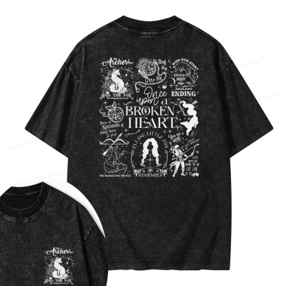 Pagewings The Archer And The Fox Unisex Washed T-shirt