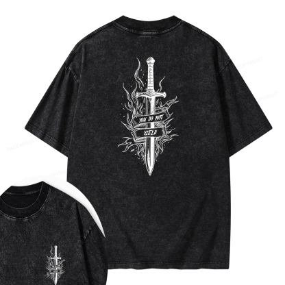 Pagewings You do Not Yield Unisex Washed T-shirt