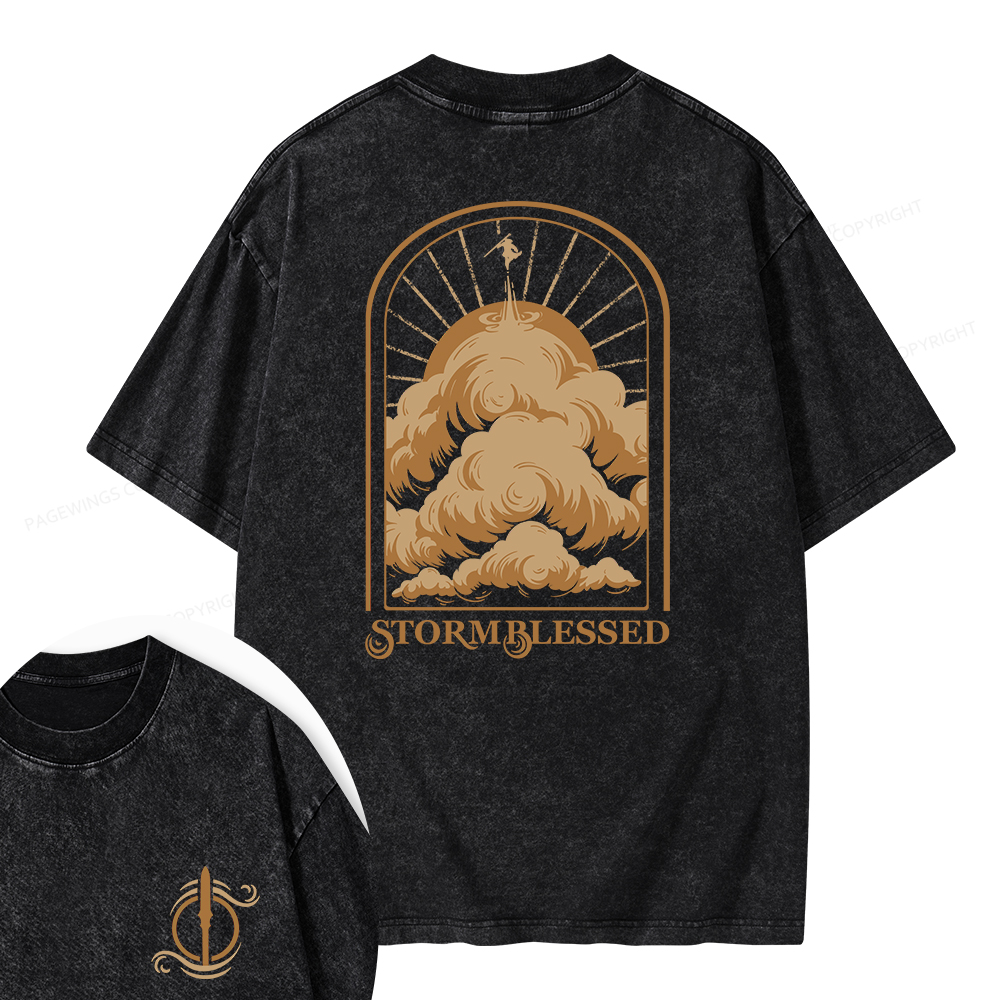 Pagewings Stormblessed Unisex Washed T-shirt