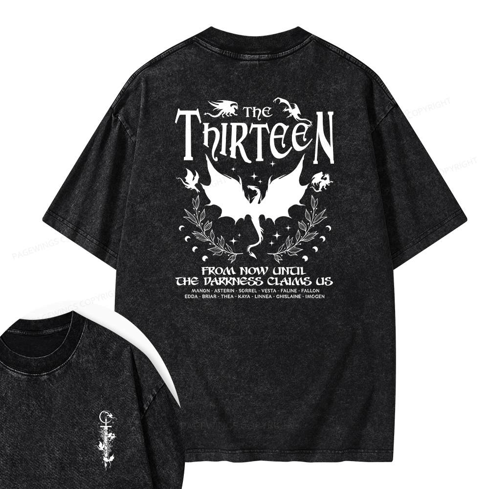 Pagewings The Thirteen Unisex Washed T-shirt